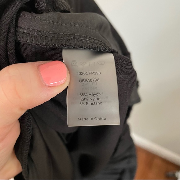 Universal Standard Sloan Wide Leg Ponte Pull On Pants In Black Size 2XL 30-32 - Picture 8 of 9